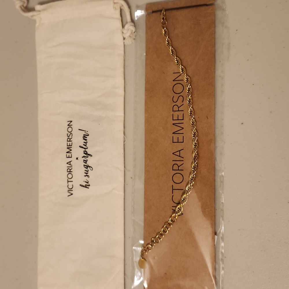 Victoria Emerson rope chain gold bracelet